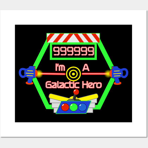 Galactic Hero High Score Theme Park Ride Wall Art by Smagnaferous